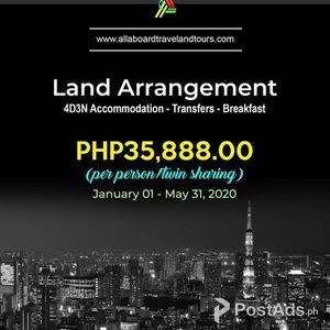 Tokyo Free and Easy Land Arrangement | PostAds PH