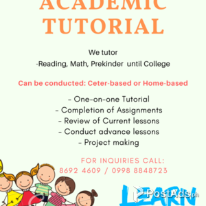 Academic Tutorial | PostAds PH