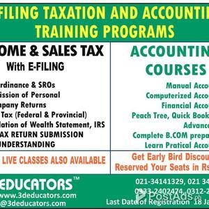 TAXATION and ACCOUNTING TRAINING PROGRAMS OFFERED BY 3D EDUCATORS | PostAds PH