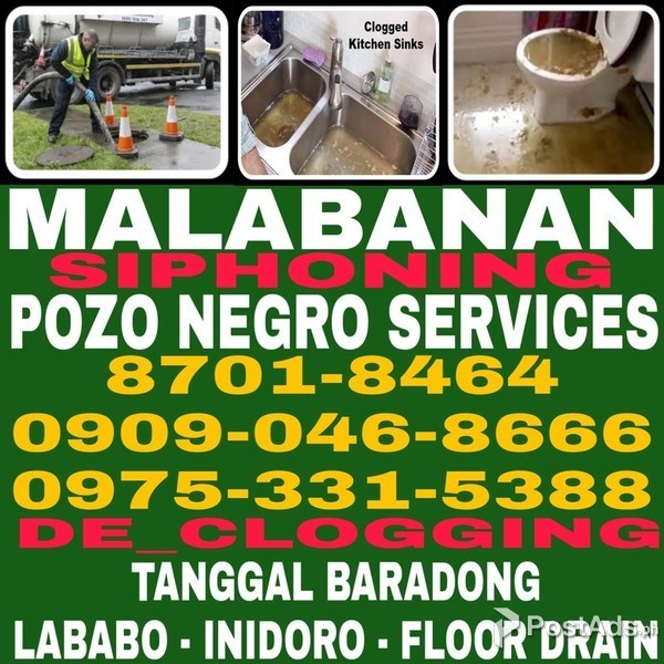 LAS PIÑAS MALABANAN SIPHONING POZO NEGRO SERVICES 09753315388