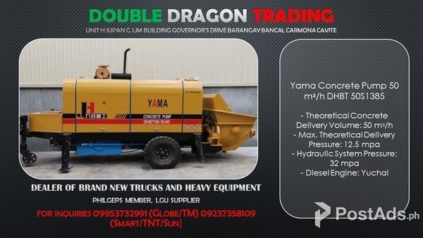 YAMA PUMPCRETE TRAILER-TYPE 50 CUBIC /Hr 