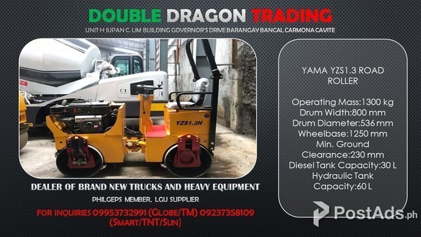 YAMA YZS1.3 ROAD ROLLER / PIZON 1.3CUBIC 