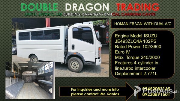 FB VAN SINGLE CAB / DUAL AC