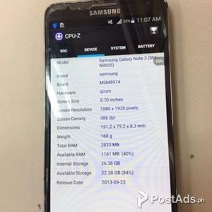 Samsung galaxy Note 3 N9005 Local Version LTE 32GB for sale | PostAds PH