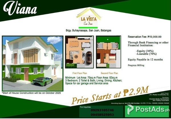 House and Lot For Sale in San Juan, Batangas