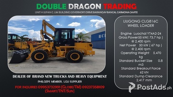LIUGONG CLG 816C MINI PAYLOADER 1.2CBM 
