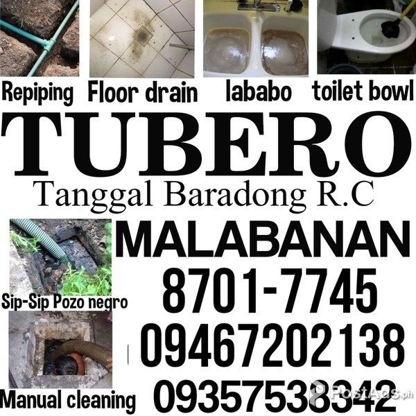 MANDALUYONG TUBERO SERVICES 8701-7745 09467202138 09357538342 