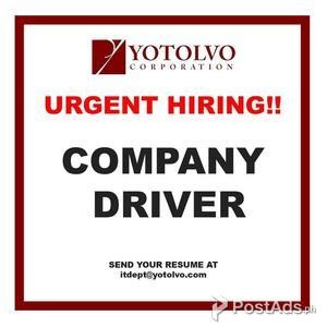 Company Driver | PostAds PH