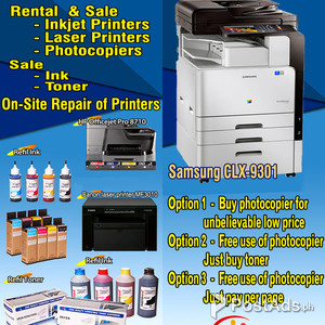 PHOTOCOPIER, PRINTER & INKS, REPAIRS (Sale or Rent) For LOW LOW Price! | PostAds PH