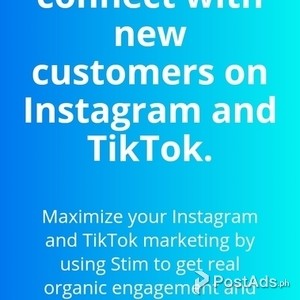 Stim Social (Instagram & Tik Tok followers increase 7k daily) | PostAds PH