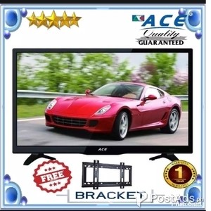 Ace 24 Super Slim Full HD LED TV Black LED-802 W/FREE BRACKET | PostAds PH