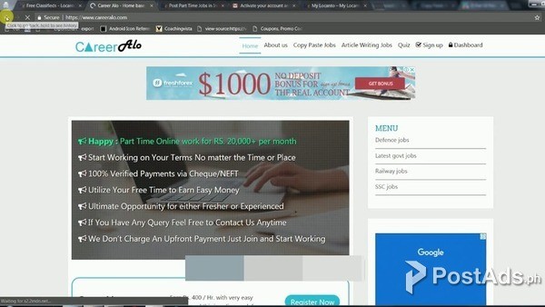 We are Hiring - Earn Rs.20,000+/- Per month - Simple Copy Paste Jobs