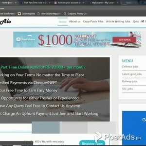 We are Hiring - Earn Rs.20,000+/- Per month - Simple Copy Paste Jobs | PostAds PH