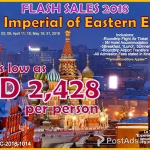 8D IMPERIAL OF EASTERN EUROPE TOUR FLASH SALES 2018 (All-In Tours) | PostAds PH