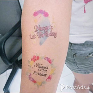 Personalized Temporary Tattoo | Washable Skin Art | PostAds PH