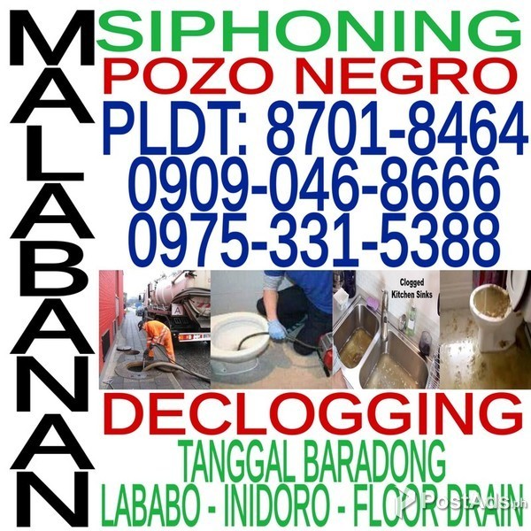 VALENZUELA SIPHONING POZO NEGRO DECLOGGING TANGGAL BARADO 09090468666