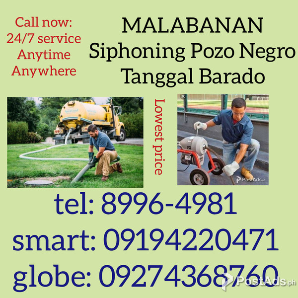 Paranaque City - 09267549640 Malabanan Siphoning Pozo Negro Plumbing 