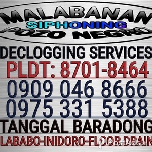 MALABANAN SIPHONING DECLOGGING TANGGAL BARADO 09090468666 LAS PIÑAS | PostAds PH