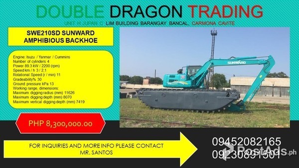 AMPHIBIOUS BACKHOE SUNWARD