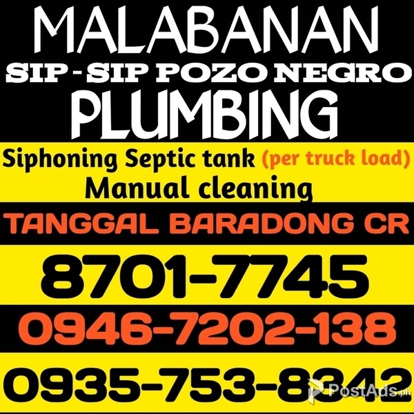 SAN JOSE BULACAN MALABANAN PLUMBING SERVICES 8701-7745 09467202138