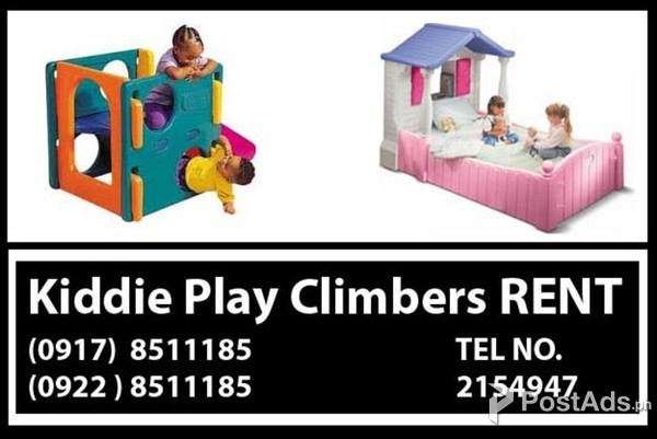 Kiddie Play Climbers Rent Hire Manila Philippines
