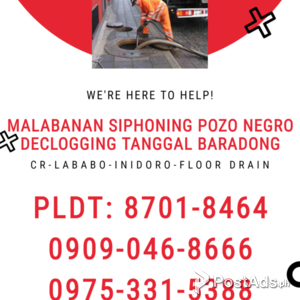 MALABANAN DECLOGGING TANGGAL BARADO 09090468666 FAIRVIEW QUEZON CITY | PostAds PH