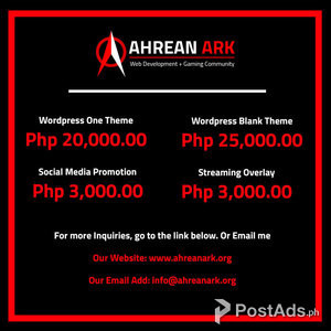 Ahrean Ark - Web Development | PostAds PH