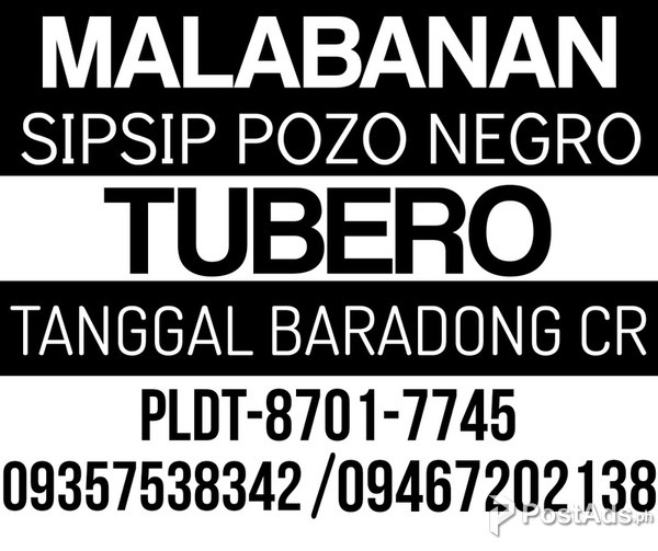 MALABANAN PLUMBING SERVICES PARADA VALENZUELA CITY 8701-7745 