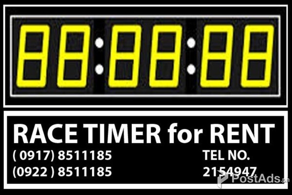 Race Timer Rent Hire Philippines
