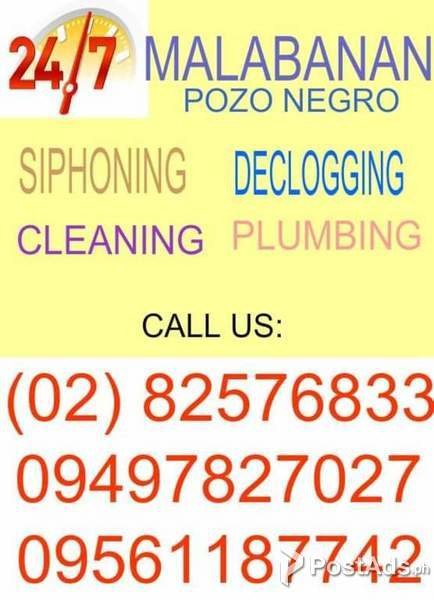 82576833 Malabanan Sipsip Pozo Negro Declogging Services in Makati