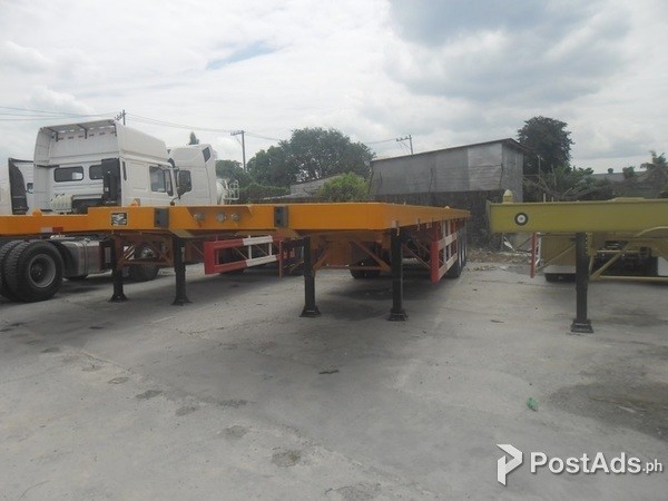 Semi Trailer 40ft Tri Axle Flatbed 45tons 