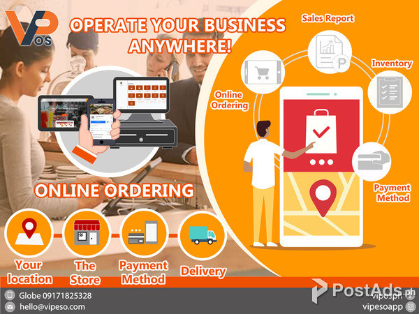 Point of sale system with Online Ordering System