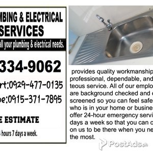 paranaque affordable plumbing tubero declogging plumber watertank | PostAds PH
