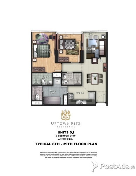 Prime 2 Bedroom Condo Unit Uptown Bonifacio Global City Taguig 