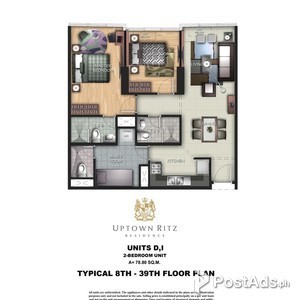 Prime 2 Bedroom Condo Unit Uptown Bonifacio Global City Taguig | PostAds PH