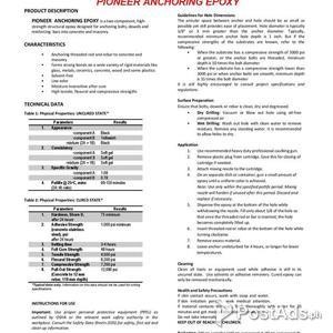 Pioneer Pro Anchoring Epoxy | PostAds PH