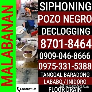 QUEZON CITY MALABANAN SIPHONING DECLOGGING TANGGAL BARADO 09753315388 | PostAds PH