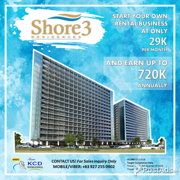 1BR UNIT WITH BALCONY - Shore 3 Residences @ Mall of Asia Complex