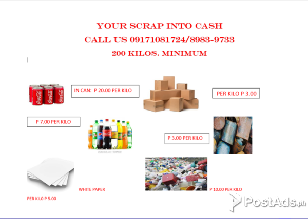 SCRAP TO CASH