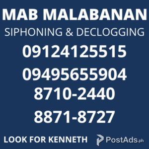 MAB CALOOCAN MALABANAN SIPHONING AND DECLOGGING SERVICES | PostAds PH