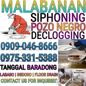 NOVALICHES QC MALABANAN SIPHONING POZO NEGRO TANGGAL BARA 09090468666 | PostAds PH