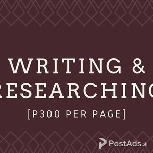 Writing & Researching | PostAds PH
