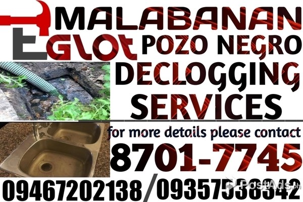 MALABANAN DECLOGGING SERVICES BAGBAG NOVALICHES QC 8701-7745