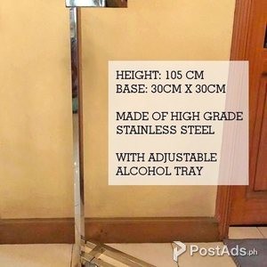 Stainless Steel Foot Operated Alcohol Dispenser | PostAds PH