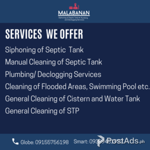 Noel Siphoning and Plumbing services | PostAds PH