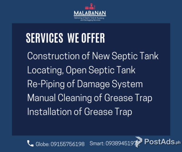 Noel Siphoning, Plumbing and Declogging Services