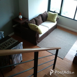 Fully furnished 1-bedroom loft condo for rent in Rockwell | PostAds PH