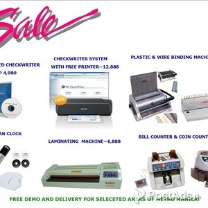 Checkwriter, Binding Machine, Watchman, Laminator & Bill Counter | PostAds PH