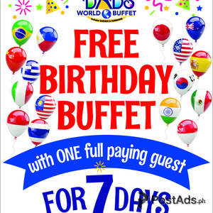 Dads Saisaki Kamayan Birthday Promo 2020 | PostAds PH