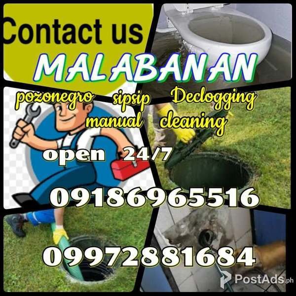 malabanan siphoning and declogging services 24/7 open